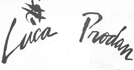 La firma de Luca Prodan